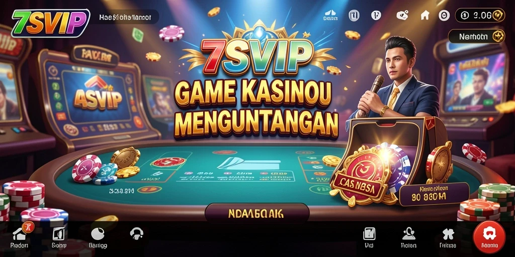 Screenshot gameplay 7SVIP yang menampilkan permainan kasino seru.