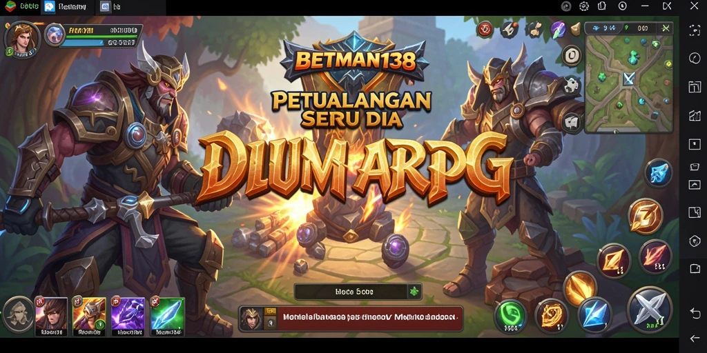 Tampilan gameplay seru di BETMAN138 dengan aksi bertempur yang mendebarkan.