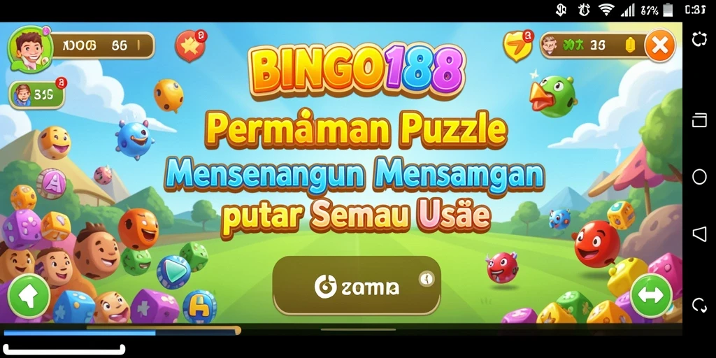 Tampilan gameplay BINGO188 yang menarik menunjukkan kemeriahan menyelesaikan puzzle.