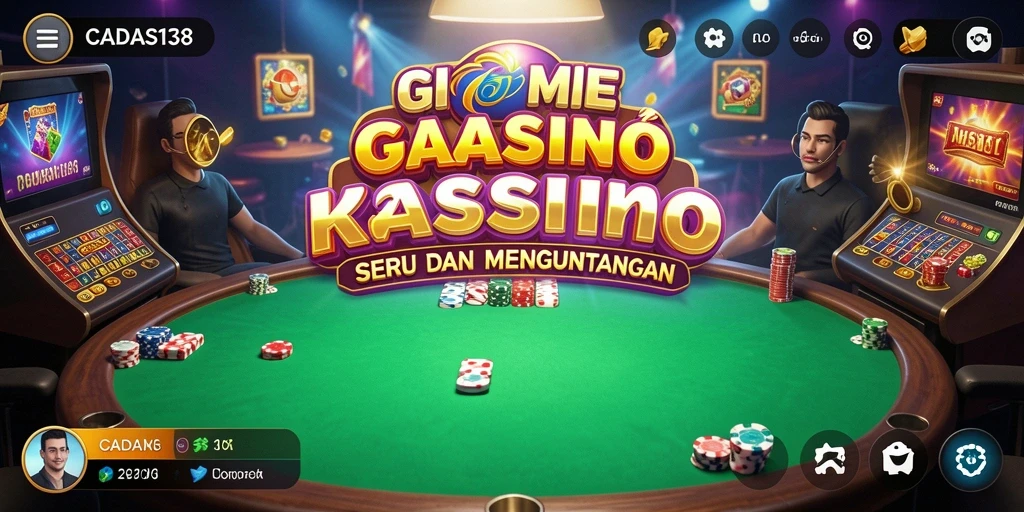 Tampilan utama gameplay CADAS138 yang mendebarkan dan seru.