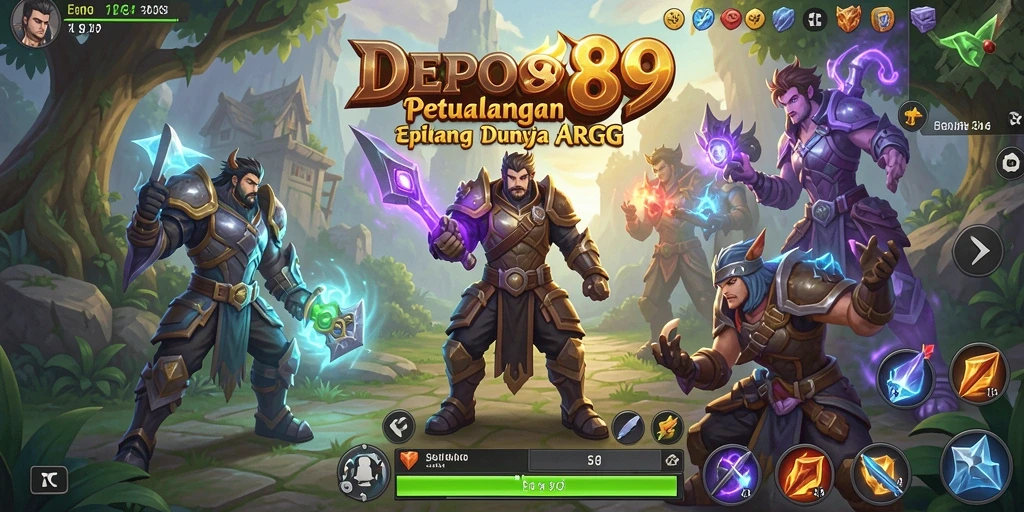Screenshot gameplay DEPO89 yang menampilkan aksi petualangan ARPG yang memukau.