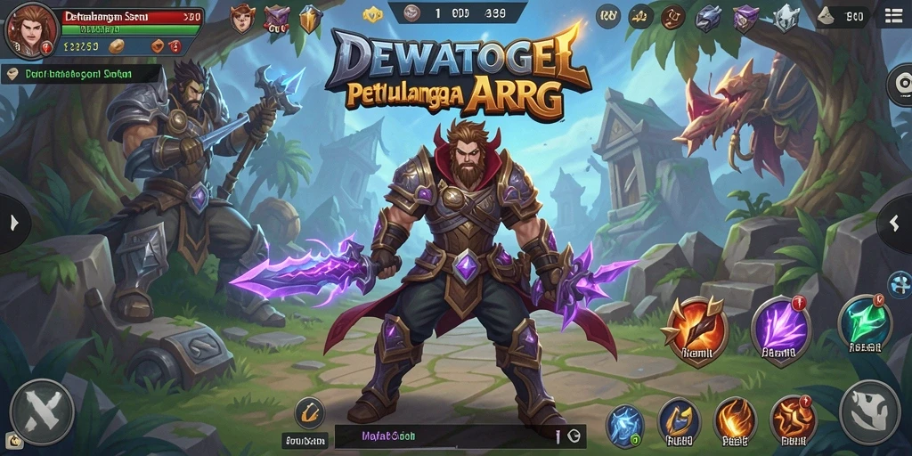 Screenshot gameplay DEWATOGEL menampilkan aksi pertarungan yang mendebarkan.