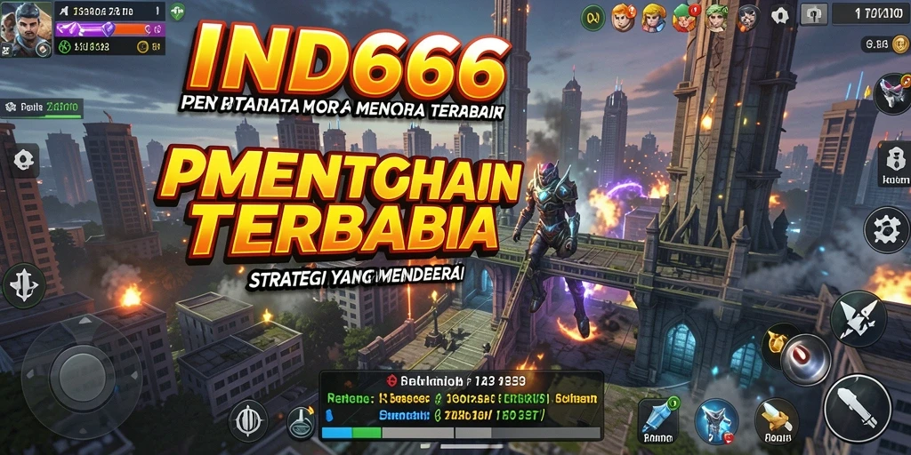 Tampilan gameplay IND666 yang seru dengan menara dan musuh beragam.