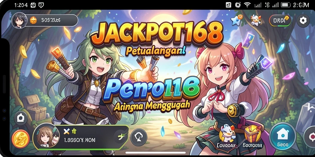 Tampilan menarik dari gameplay JACKPOT168 yang penuh warna.