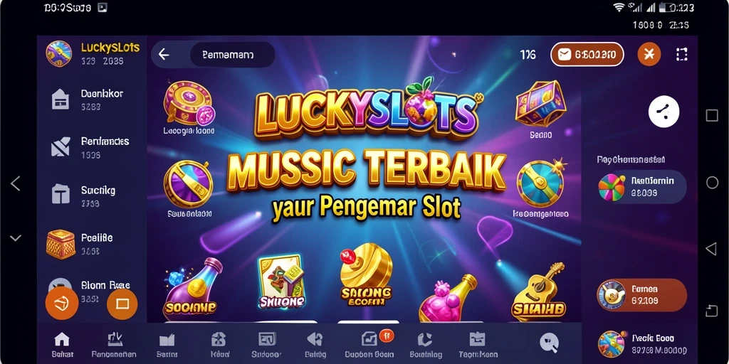 Gamer menikmati putaran slot sambil mendengarkan musik favorit.