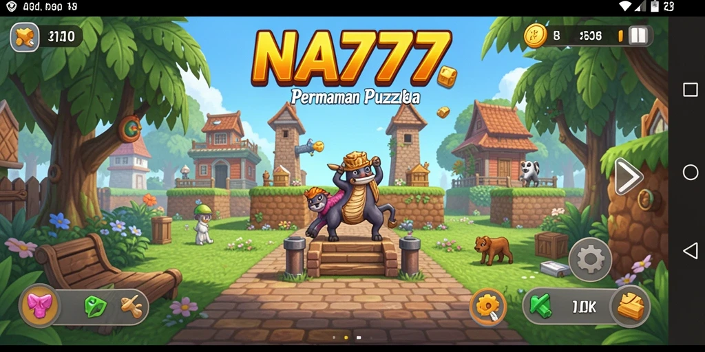 Tampilan gameplay NA777 yang seru dalam menyelesaikan puzzle.
