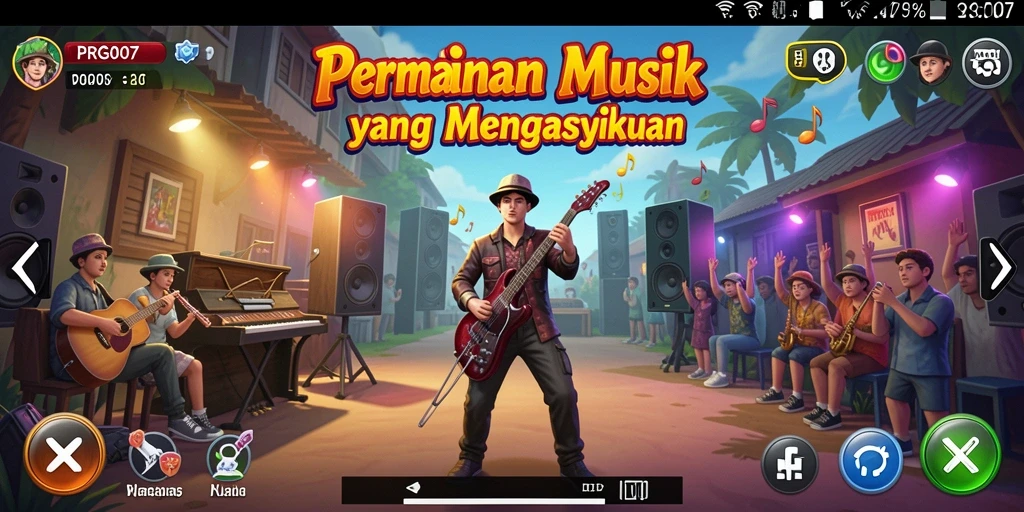 Tampilan gameplay PRG007 yang mengasyikkan dan interaktif.