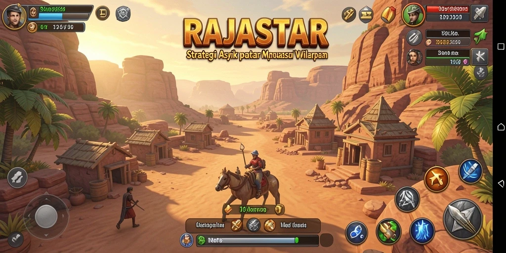 Tampilan gameplay RAJASTAR yang penuh strategi dan aksi.