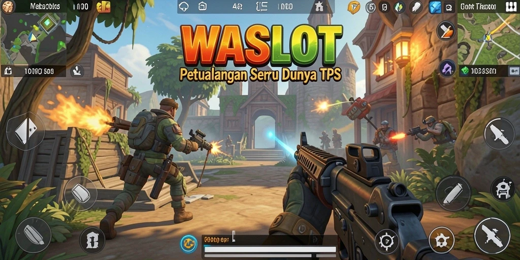 Tangkapan layar utama dari WASLOT menampilkan aksi seru gameplay TPS.